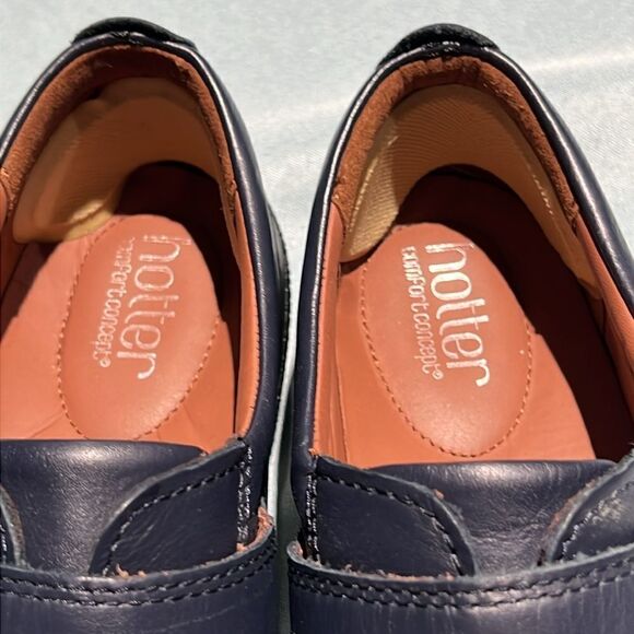 Hotter Sugar Leather Slip On Loafers Black Womens size 8 standard B36 - Picture 10 of 13